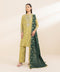 2 Piece - Embroidered Khaddar Suit
